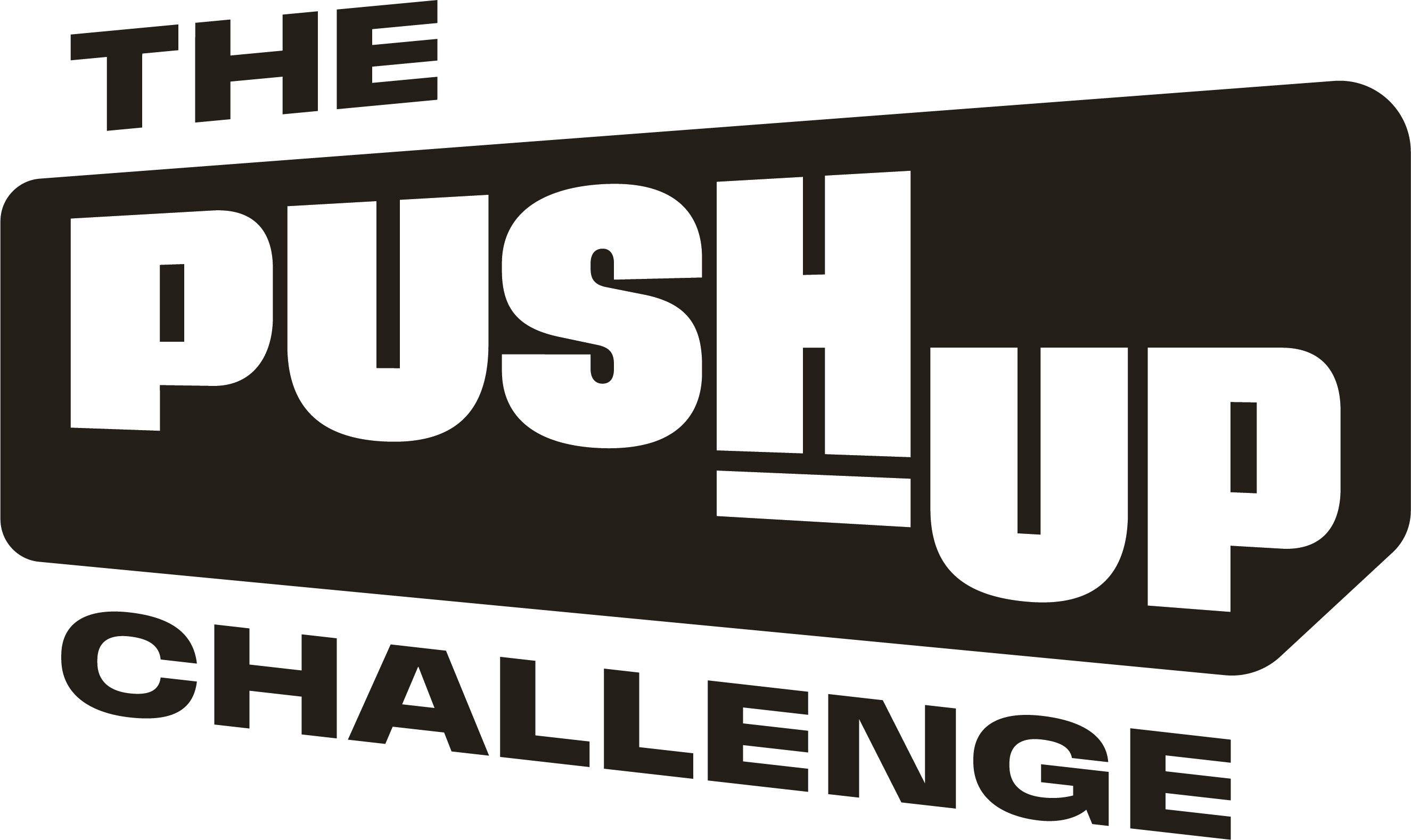 The Push-Up Challenge logo - black